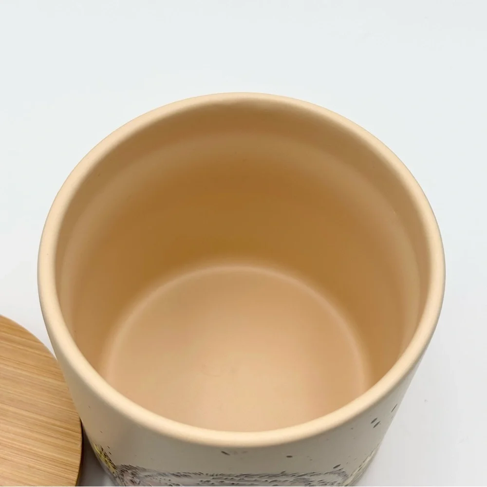 Charming Bunny Storage Jar with Bamboo‎ Lid - Tan